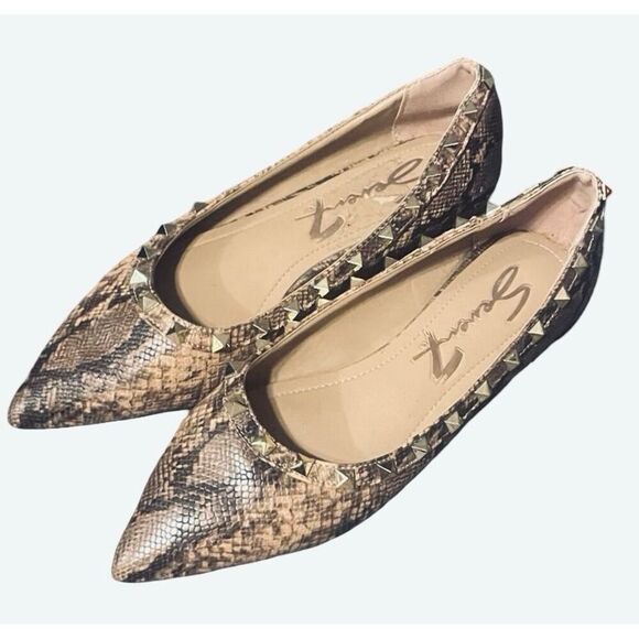 Seven7 Snakeskin Flats - Picture 3 of 8